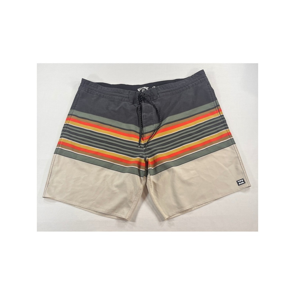 Billabong Recycler Spinner Lo Tide Board Shorts Mens 40 Striped Multi-Color 1326